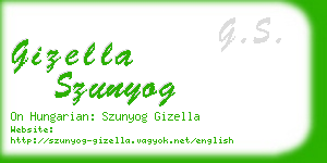 gizella szunyog business card